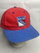Vintage Annco New York Rangers Classic Snapback Cap One Size Red Blue Hat