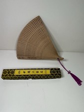 Lovely Wooden Hand Fan Made in China in Original Box