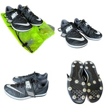 Nike Zoom HJ High Jump Elite Track  Field Shoes Size 8 Black White 806561-017