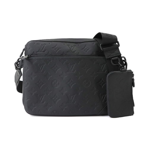 LOUIS VUITTON Monogram Shadow Trio Messenger Shoulder Bag Noir M46602 90342641