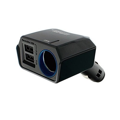 Tsuchiya Yac Car Power Socket Reversible USB Socket Direction 2 USB Ports 4.8A
