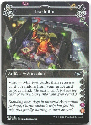 Trash Bin (5-6) 232 Uncommon Unfinity Magic: The Gathering Foil Near Mint