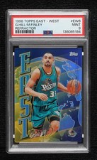 1998-99 Topps East/West Refractor Grant Hill Michael Finley PSA 9 MINT HOF 17a5