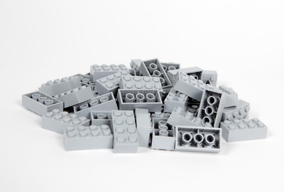   AKTION LEGO  2x4 Steine Bausteine Hellgrau / 25-200 / NEU 3001