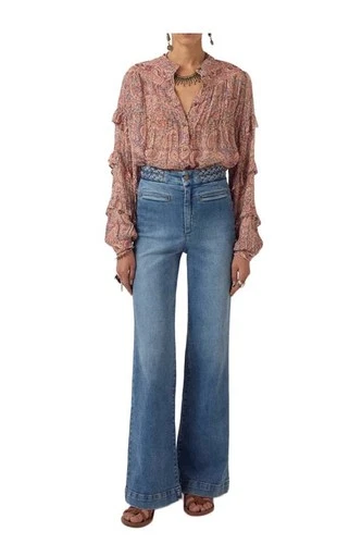 MAISON HOTEL COSIMA women's pink cashmere shirt multicolor viscose
