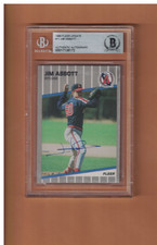 Jim Abbott AUTOGRAPHED 1989 FLEER UPDATE ROOKIE BASEBALL CARD SIGNED BECKETT AUT
