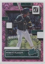 2022 Panini Donruss Rated Prospect Pink Fireworks Robert Puason #RP-11 11vc