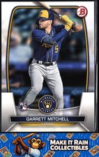 Garrett Mitchell 2023 Bowman #41 Milwaukee Brewers Rookie RC