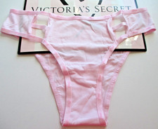 VICTORIA'S SECRET PINK Cotton High Leg Cheeky Panty S M L XL Pink NWT Strappy VS