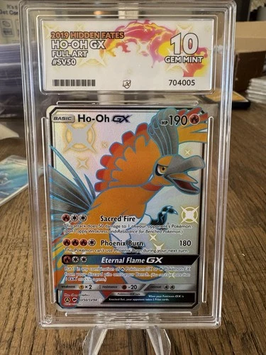 Pokemon TCG - Ho-Oh GX SV50/SV94 - Hidden Fates - Full Art - Graded - ACE 10