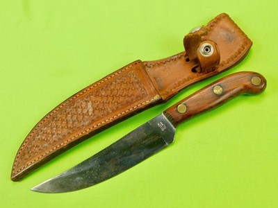 Rare 1950-60 Olsen Howard City Mich Ranch-hand Blade Hunting Knife w/ Sheath
