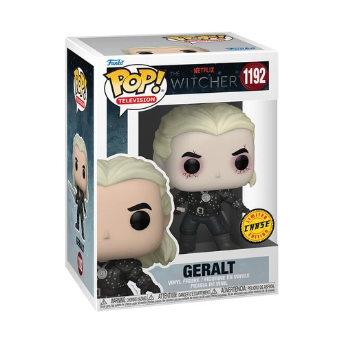 Funko Pop! Television Geralt Figure Witcher Limited Chase Edition 1192 Box