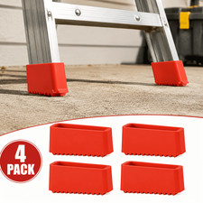 Non-Slip Rubber Ladder Feet Caps Anti-Skid Leg Covers Durable Grip 4 Pack