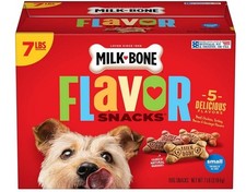 Milk-Bone Flavor Snacks Small Dog Biscuits, Flavored Crunchy Dog Treats, 7 Pound