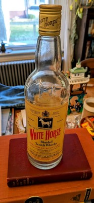 WHITE HORSE Scotch Whiskey Bottle*Scotland*20th Century Antique