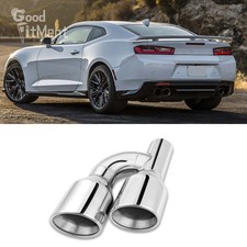 2,5" Einlass 4" Auslass Doppelrohr Auspuff Spitze Endrohr Für Chevrolet Camaro