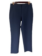 Lululemon Pants On The Move Ponte Size 8 Navy Blue Zip Pocket Stretch