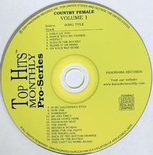 TOP HITS MONTHLY KARAOKE - PRO SERIES - FEMALE COUNTRY - VOLUME 1