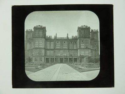 Magic Lantern Slide Hardwick Hall Derbyshire, England Wm Rau