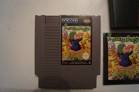 Lemmings Cart Sleeve and Manual Nes  Nintendo Game genuine , working