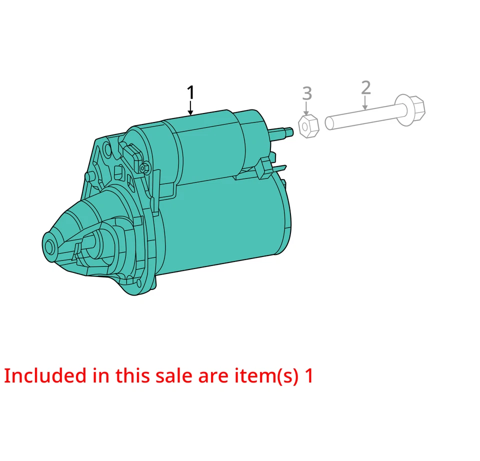 2015-2020 Jeep Cherokee Starter Motor OEM - Image 3 of 4