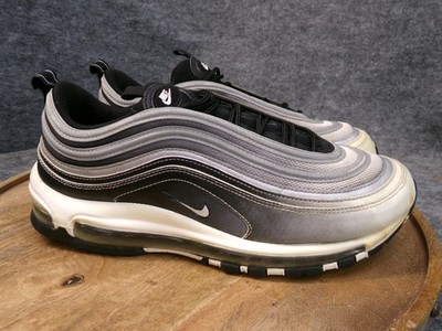 Nike Air Max 97 Black Reflective Silver Athletic Shoes Mens Size 10.5 921826-016