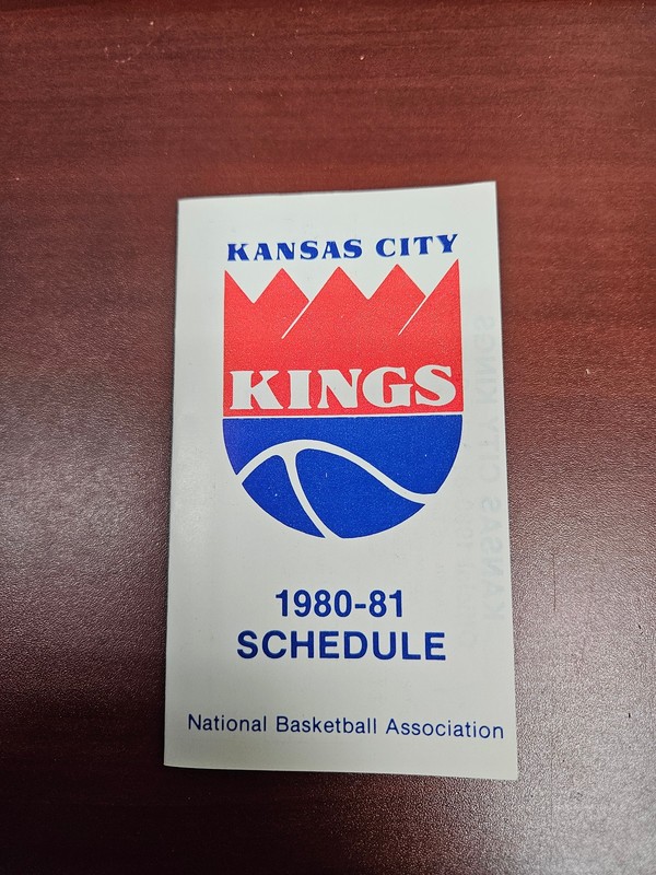 ES25 Kansas City Kings 1980/81 NBA Basketball Pocket Schedule - BMA