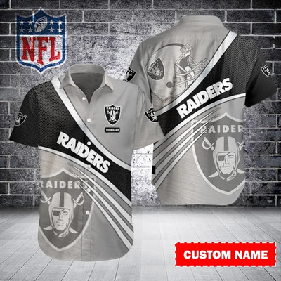 Las Vegas Football Raiderss Team Hawaiian Shirt Button Down Unisex Adults Gift