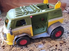 2014 PLAYMATES TMNT TEENAGE MUTANT NINJA TURTLES PARTY Van Incomplete