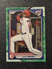 2024 Bowman Green Pattern James Wood /99 Nationals Rookie #BP-91
