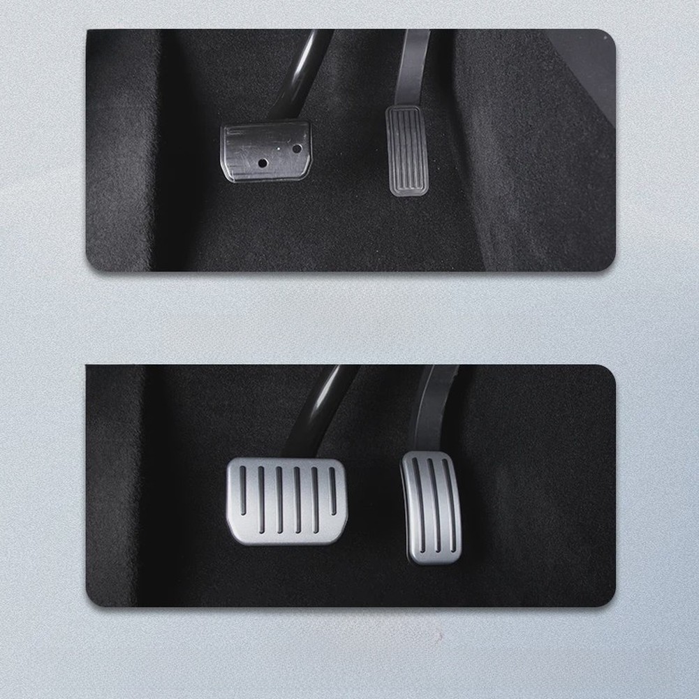 Clip-On Aluminum Pedal Covers for Tesla For Model Y and For Model 3 2017-2025