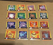 Pokemon 1999 Artbox Stickers Lot Of 15 1 Premier Ed