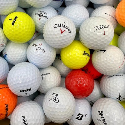 100 used golf balls AAA - AAAA Clean - Assorted Brands