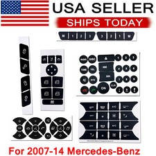 Button Repair Stickers For 2007-14 Mercedes-benz Door Steering Ac Window Radio