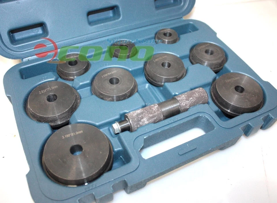 9pc Master Auto Axle Bushing Bearing Race & Seal Install Driver Metal Steel - Image 4 of 4