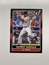 2016 Panini Donruss Baseball Black Border /199 Rusney Castillo 162 Red Sox