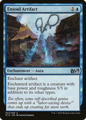 mtg magic 2015 m15 Ensoul Artefakt ENGLISCH FRANZÖSISCH Infuser l'ame aux artefacts