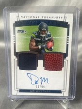 2019 National Treasures DK METCALF RPA Dual NFL Gear AUTO /99 SEAHAWKS STEELERS!