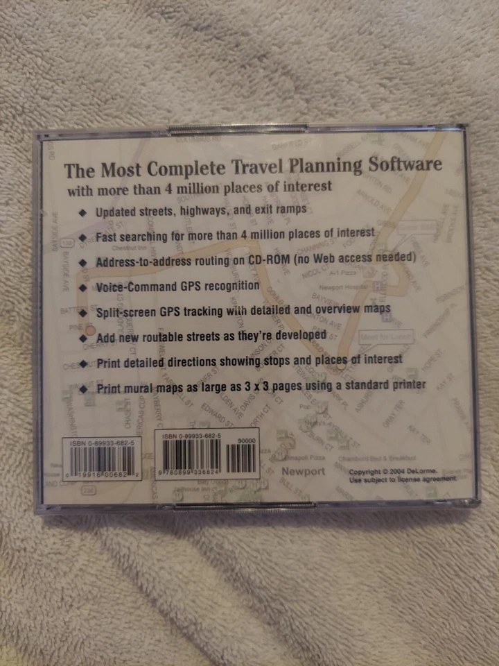 Street Atlas 2005 USA for Earthmate GPS (CD-ROM, 2 Discs, DeLorme) NEW, Sealed. - Image 2 of 4