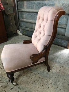 velvet nursing chair