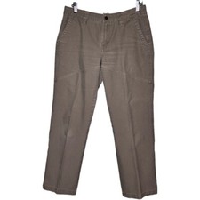 CC Filson Flat Front Womens Cotton Chinos Size 8 Olive Green Pants