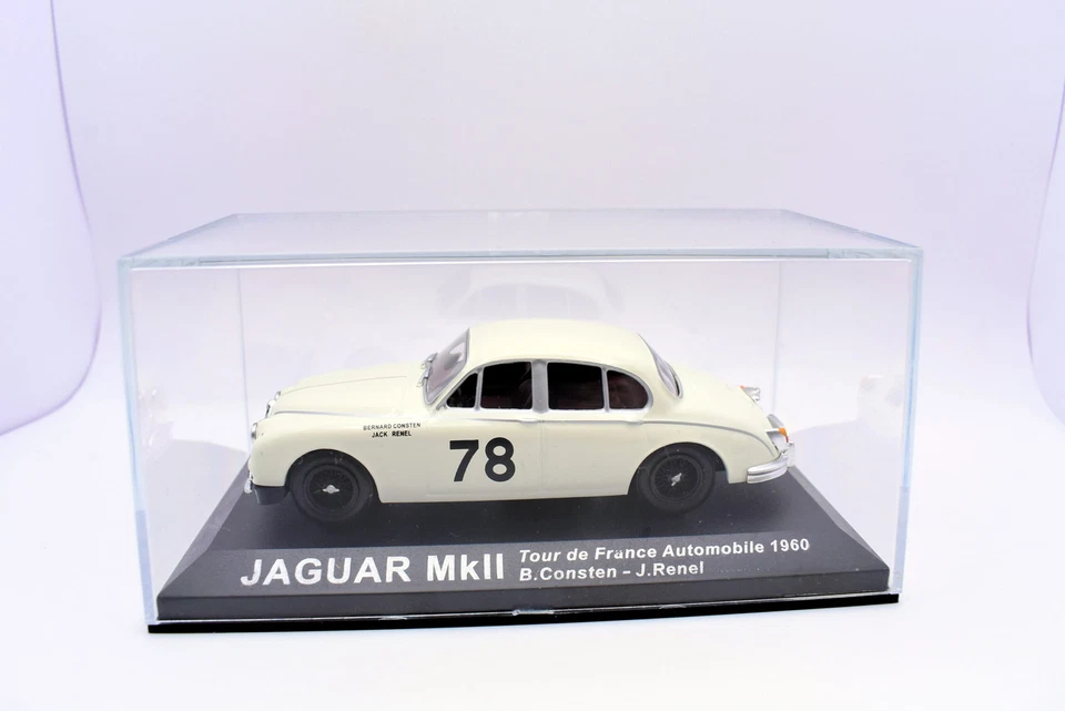 Modellino auto rally scala 1:43 Jaguar Mk2 diecast modellismo statico collezione - Immagine 4 di 4