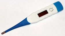 Adult Pediatric Digital Thermometer F and C Flexible Soft Tip 
