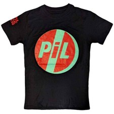 Camiseta PIL (Public Image Ltd) Logo Original Negra Nueva