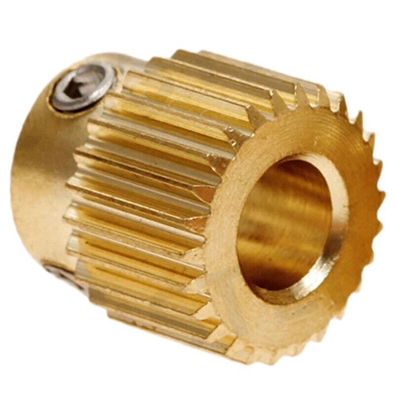 6Pcs Rugged 3D Printer Parts Driver 26 Tooth Gear Brass Extruder Wheel ...
