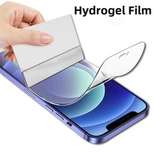 For iPhone 16 Pro Max 11 14 Plus 12 15 Pro HD Clear Anti Explosion Hydrogel Film