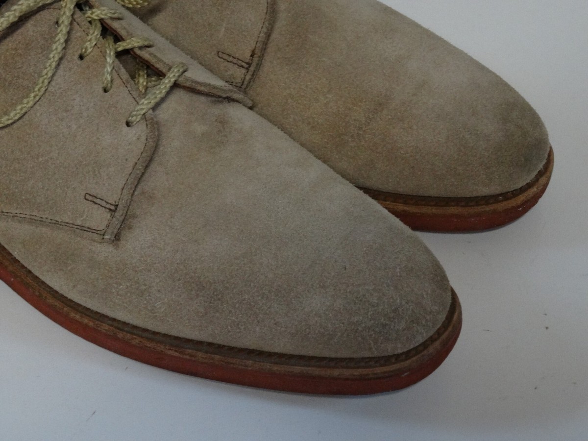 Allen Edmonds Orlean White Leather Dress Shoes Vibram Gumlite Size 10D Vintage Allen Edmonds Orlean Tan Suede Leather Dress Shoes  main image 2