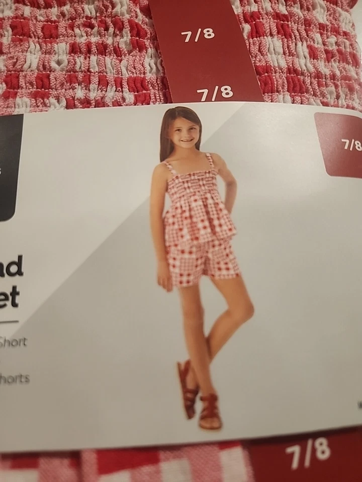 Member's Mark Girl's 2-Piece Woven Tank & Easy Pull-On Short Set - Image 3 of 4