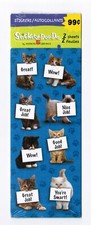 Cat Kitten Reward Scrapbook Stickers 2 Sheets NEW Pack NIP