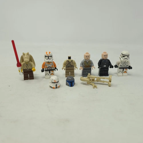 Lego Star Wars Minifigure Lot Of 5 Authentic, Extras, Darth Jar Jar & More